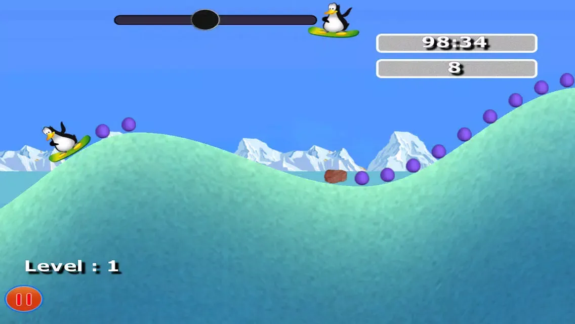 Captures d'écran de Racing Snowboard Penguin Dash