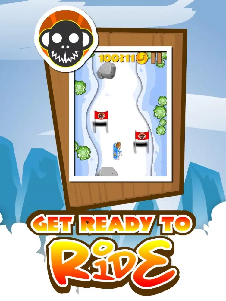Snowboarding Monkey Mania iPad Screenshots