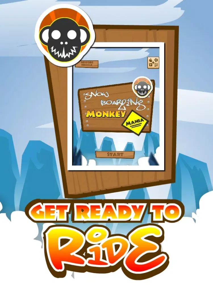 Snowboarding Monkey Mania iPad Screenshots