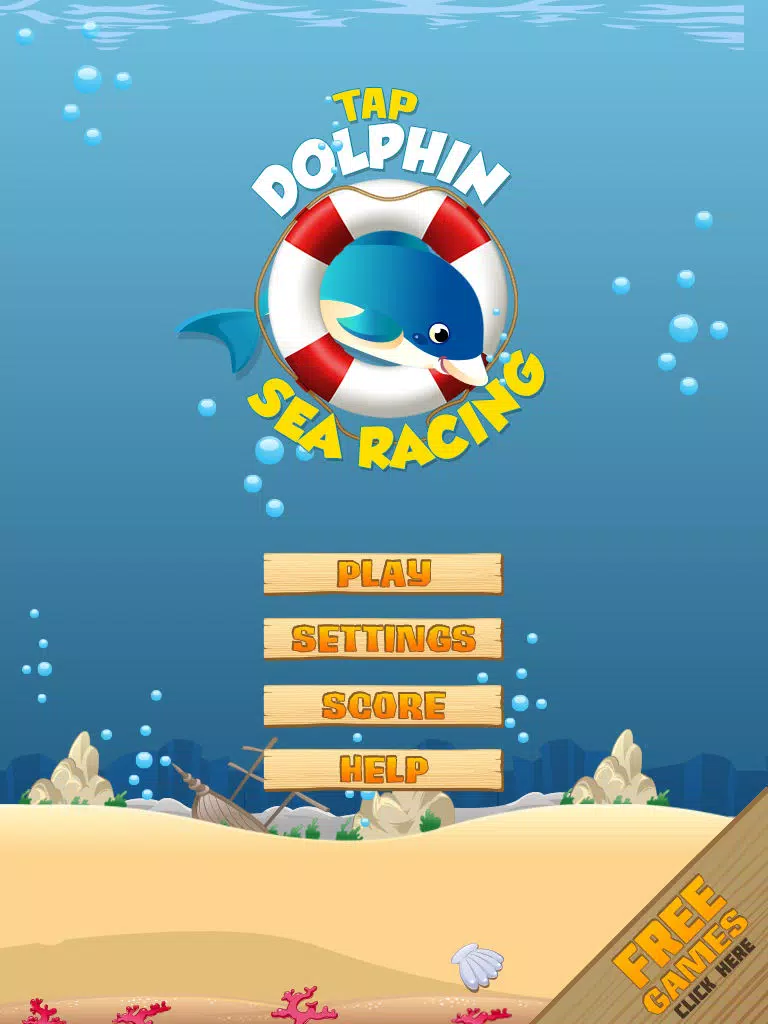 Tap Dolphin Sea Racing Dash iPad  Screenshots
