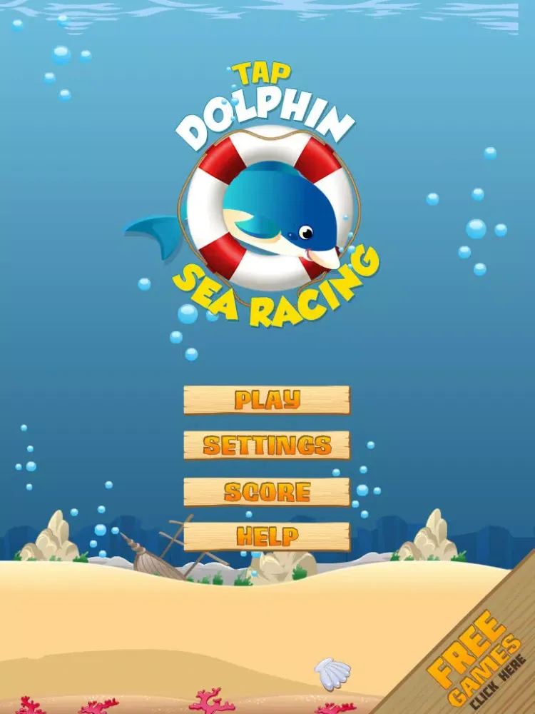 Tap Dolphin Sea Racing Dash iPad 應用截圖
