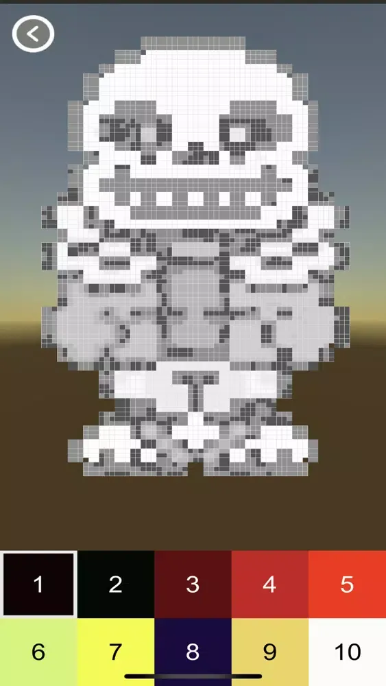#1 Undertale Sans Pixel number应用截图