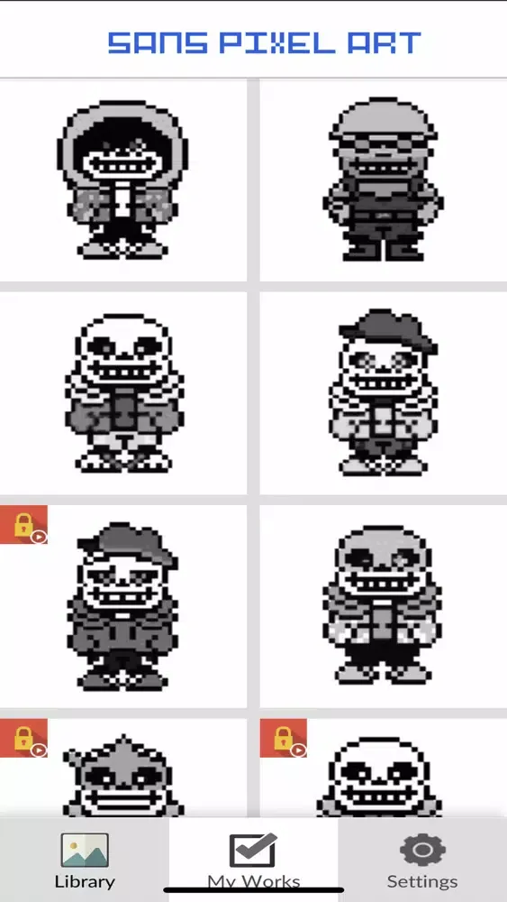 #1 Undertale Sans Pixel number应用截图
