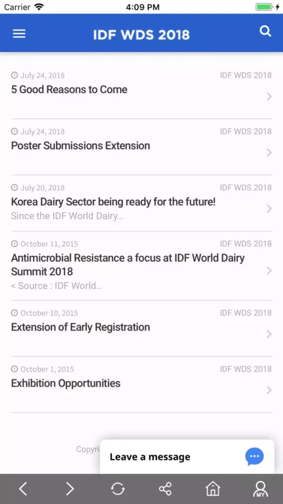 Tangkapan layar IDF WDS 2018