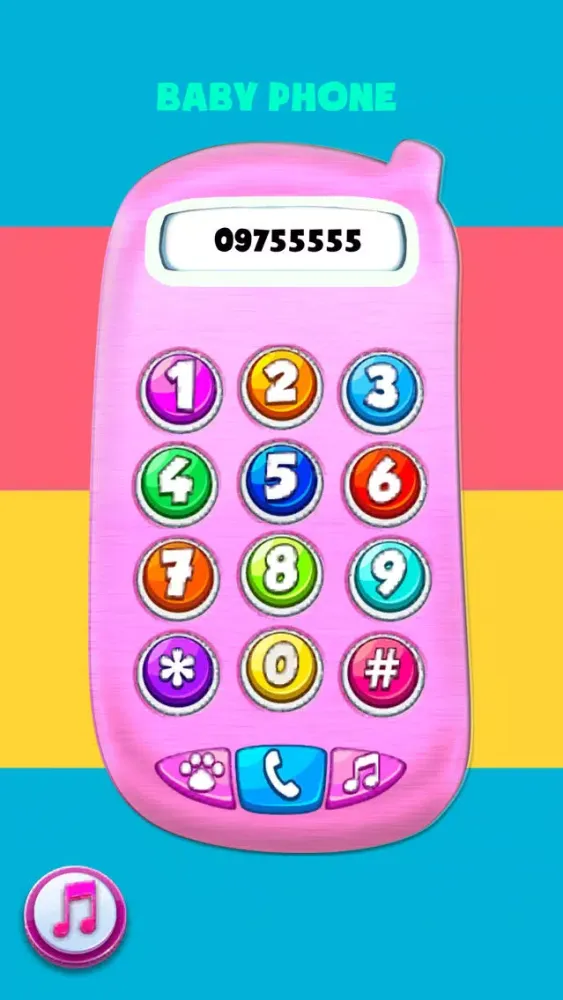 Tangkapan skrin Phone for kids : Baby Phone