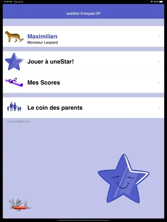 uneStar Francais CP iPad  سکرین شاٹس