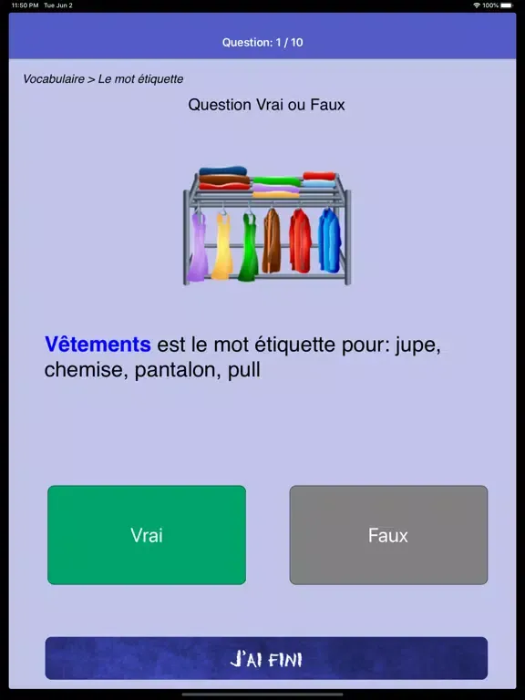 uneStar Francais CP iPad  سکرین شاٹس