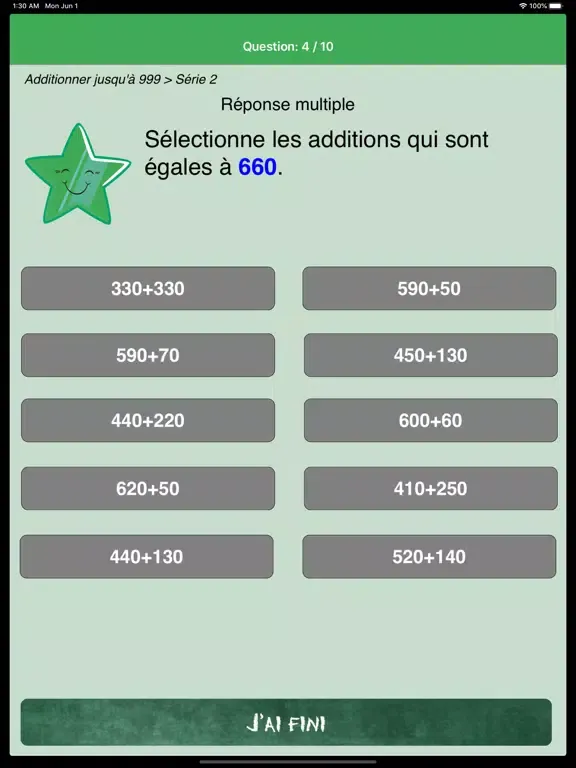 uneStar Math CE1 iPad 应用截图