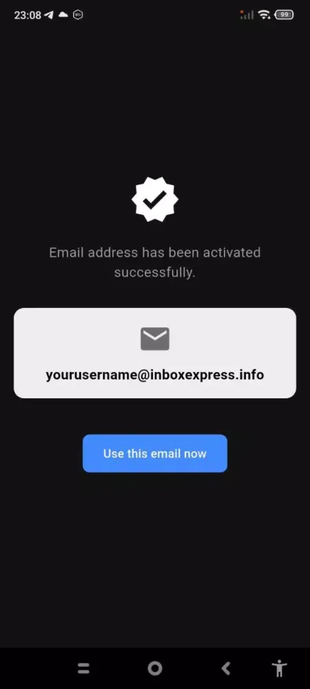 Temp Mail Screenshots