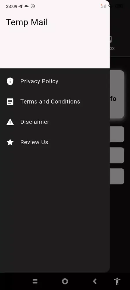 Temp Mail Screenshots