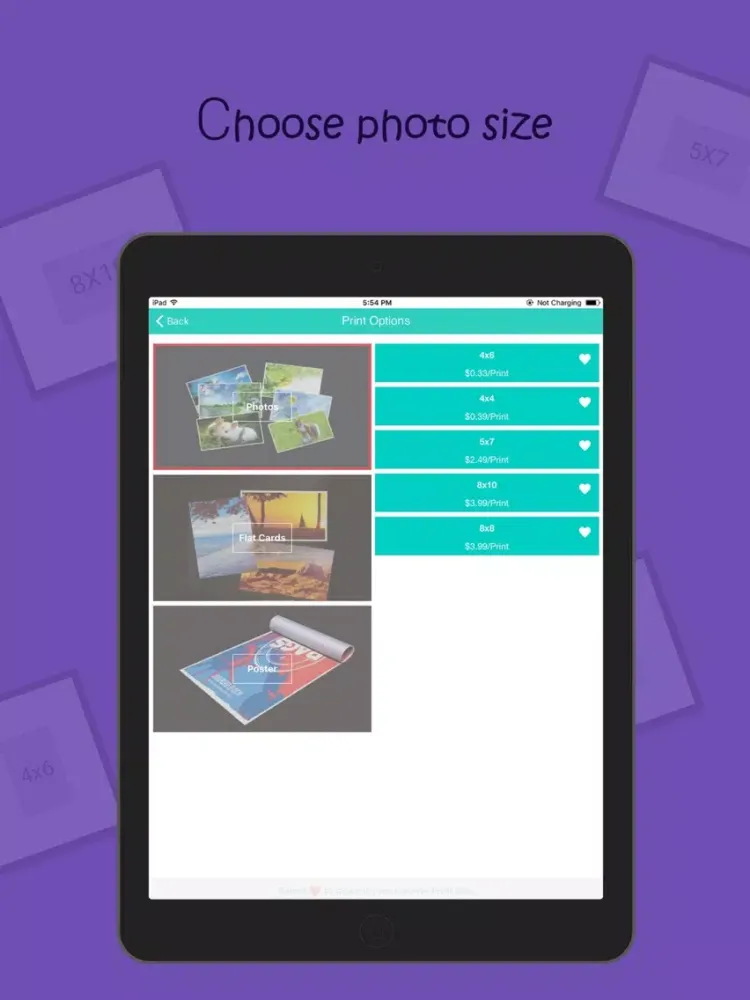 UnfoldPrints - Photos Printer iPad स्क्रीनशॉट