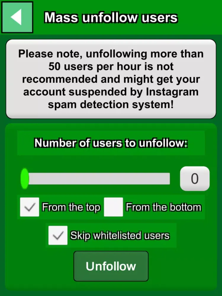 Unfollower Nonfollower Cleaner iPad  سکرین شاٹس