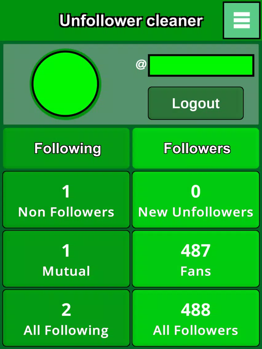 Unfollower Nonfollower Cleaner iPad  Screenshots