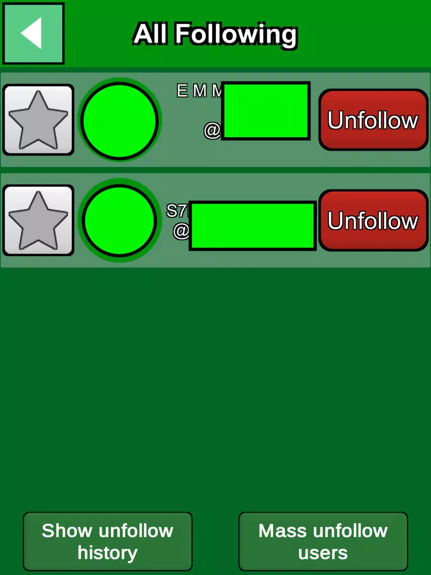 Unfollower Nonfollower Cleaner iPad  Screenshots