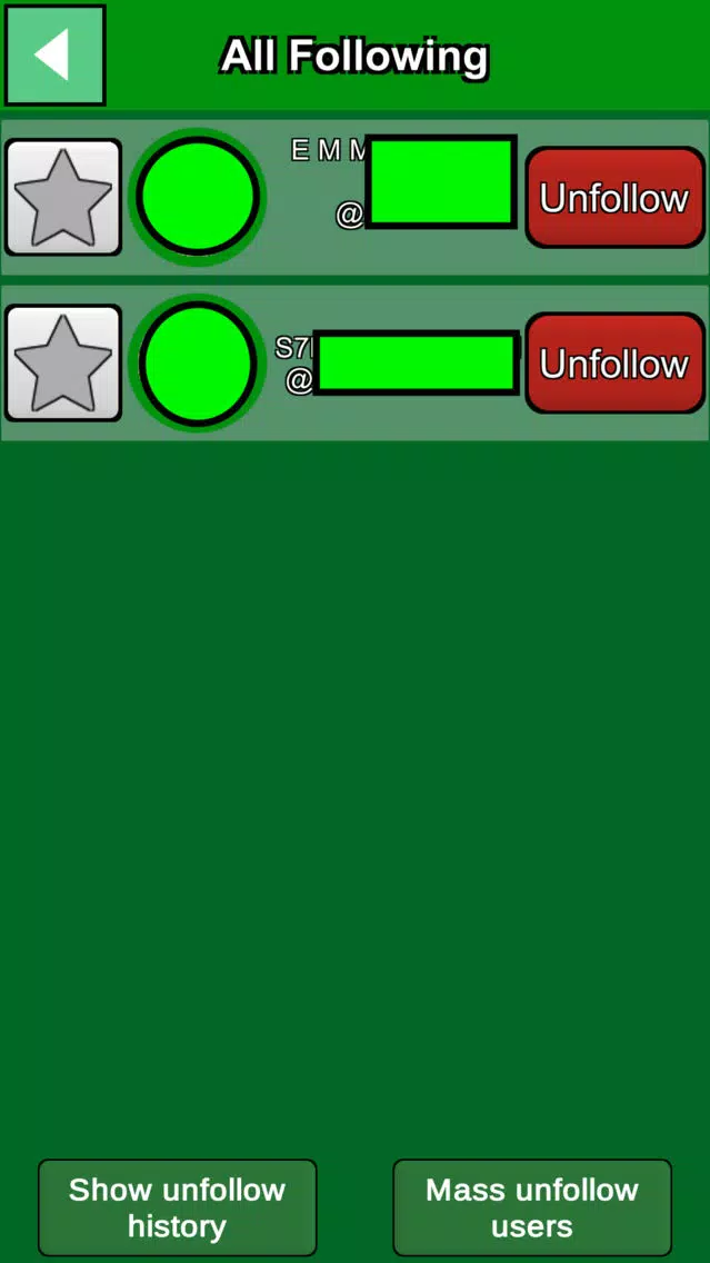 Unfollower Nonfollower Cleaner Screenshots