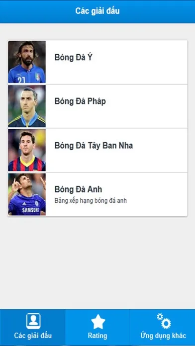 Bảng Xếp Hạng Và Lịch Thi Đấu Bóng Đá স্ক্রিনশট