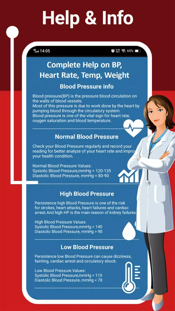 Screenshot di Blood Pressure Monitor (BP)