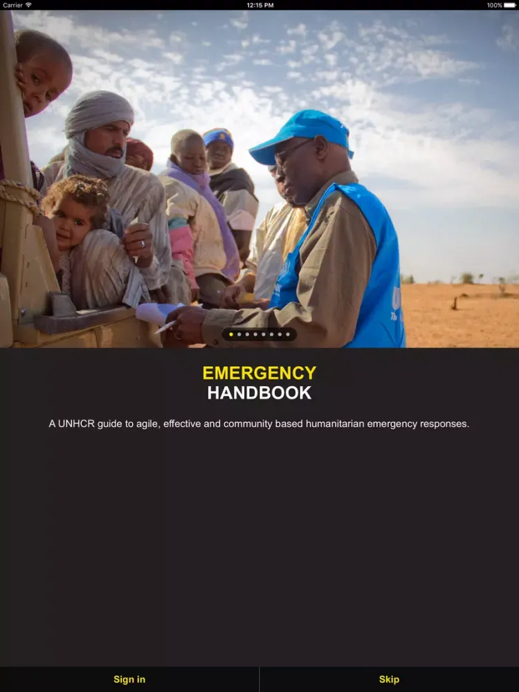 ภาพหน้าจอของ Emergency Handbook iPad 