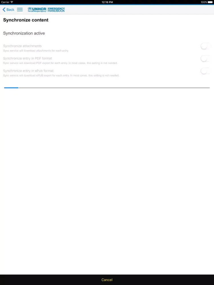 ภาพหน้าจอของ Emergency Handbook iPad 