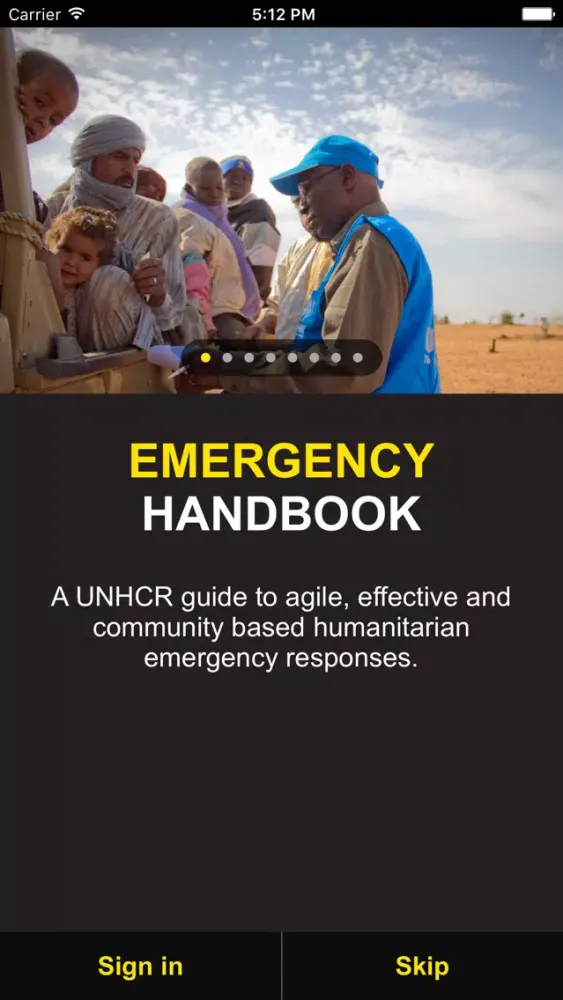 ภาพหน้าจอของ Emergency Handbook