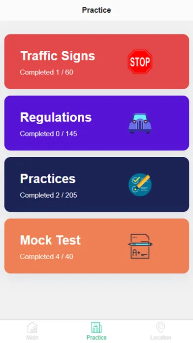 G1 Driving Test -Mock Test Ekran Görüntüleri