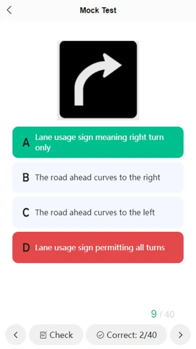 G1 Driving Test -Mock Test Ekran Görüntüleri