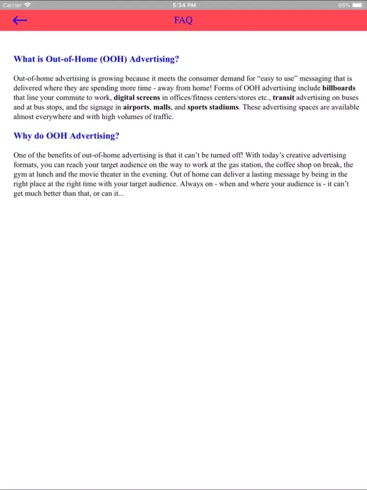 UniAds App iPad  Screenshots