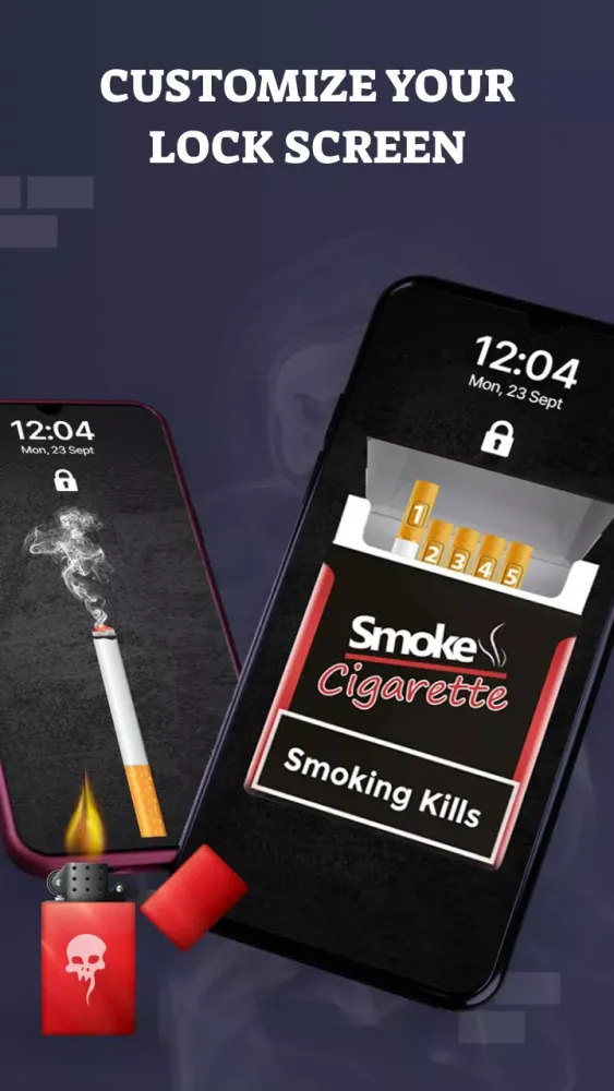 Cigarette Box Lock Screen スクリーンショット