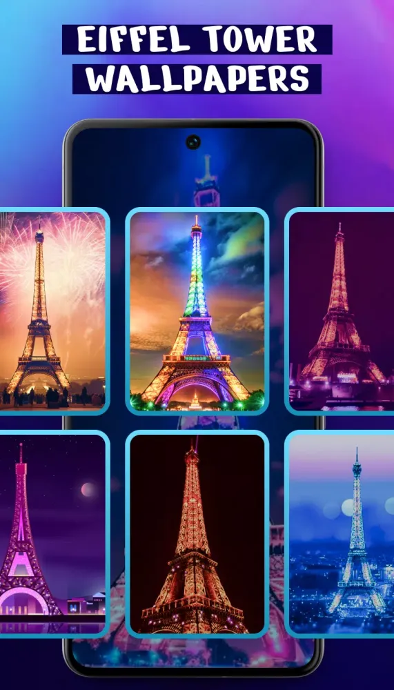 Pin Lock Screen- Eiffel Tower Screenshots
