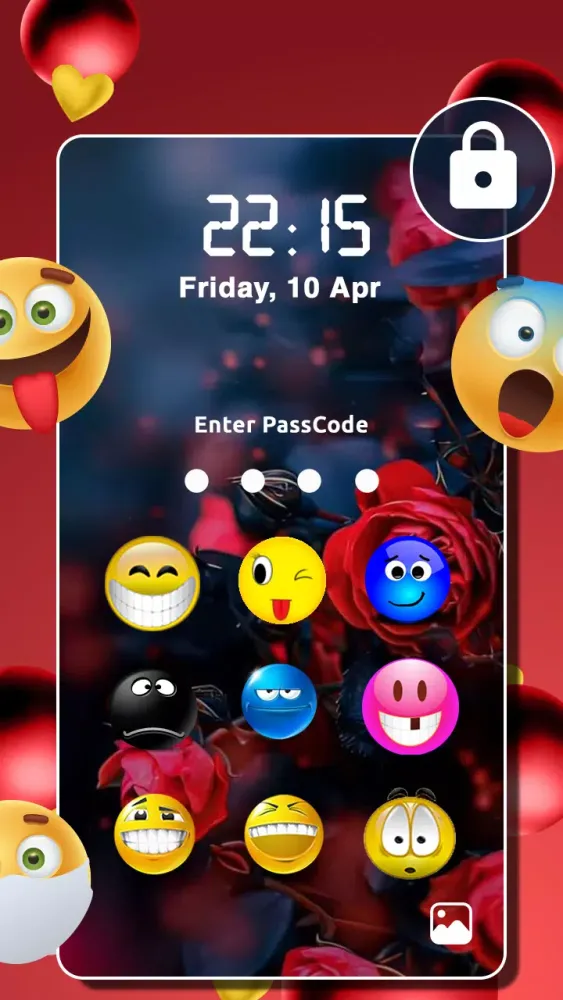 Emoji Lock Screen スクリーンショット
