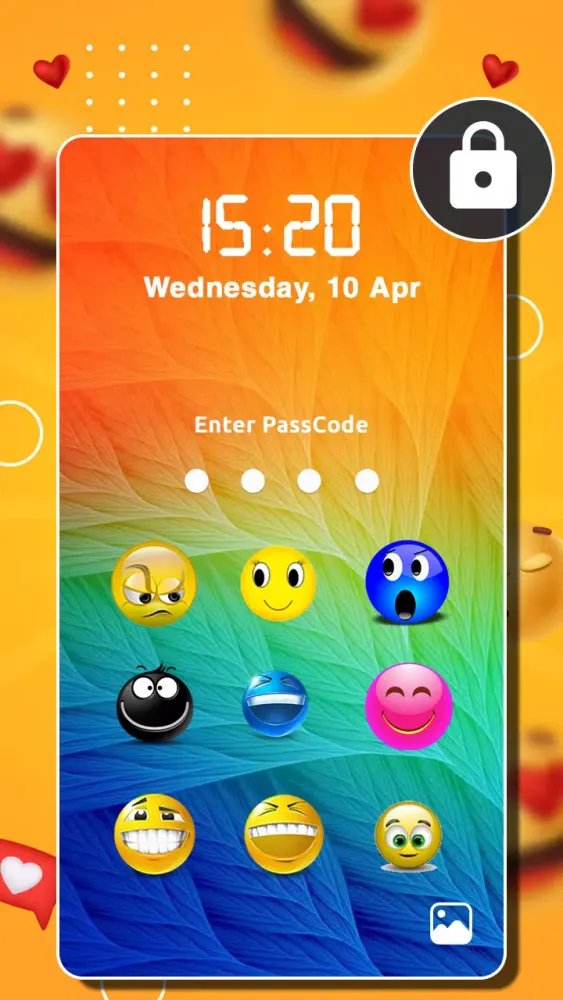 Emoji Lock Screen スクリーンショット