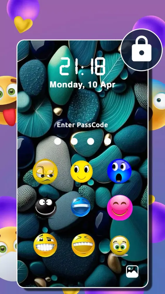Emoji Lock Screen スクリーンショット