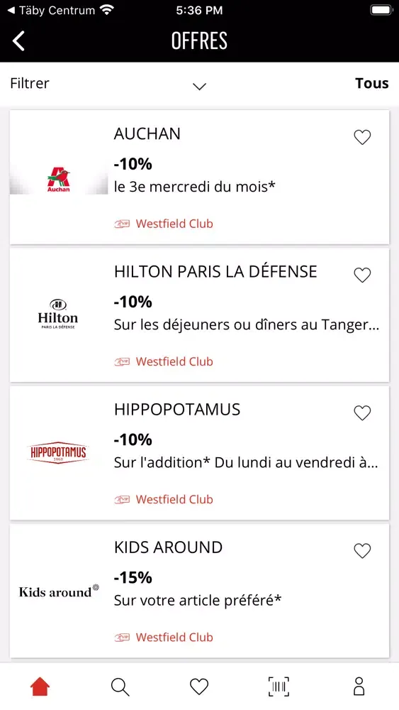 ภาพหน้าจอของ Westfield Les Quatre Temps