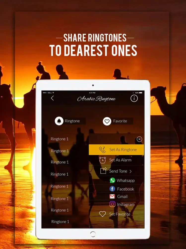 Arabic Ringtons نغمات العربية iPad Screenshots