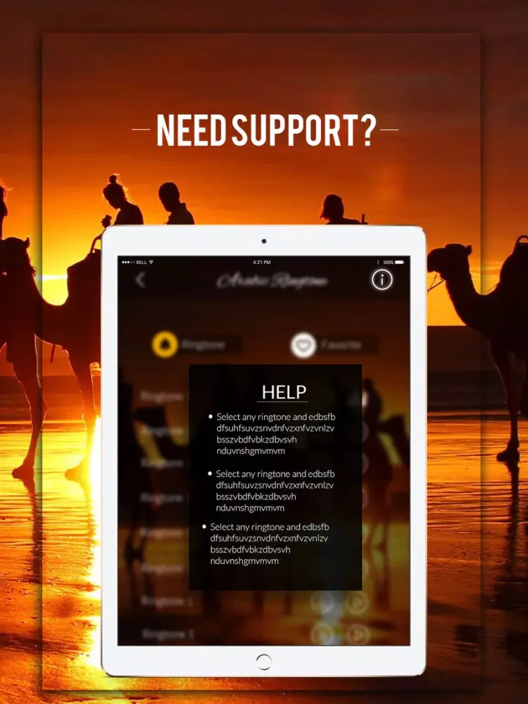 Arabic Ringtons نغمات العربية iPad Screenshots