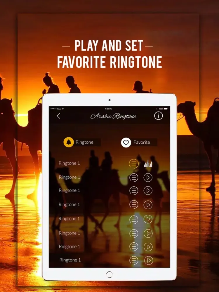 Arabic Ringtons نغمات العربية iPad Screenshots