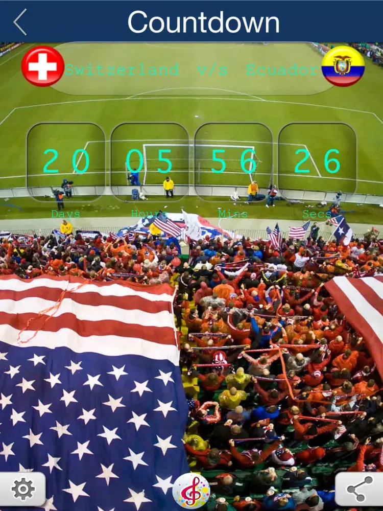ภาพหน้าจอของ Soccer- Soccer Countdown + Schedule + Venues iPad 