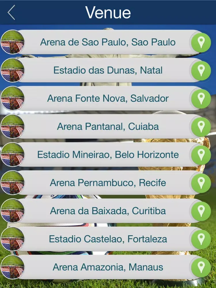 ภาพหน้าจอของ Soccer- Soccer Countdown + Schedule + Venues iPad 