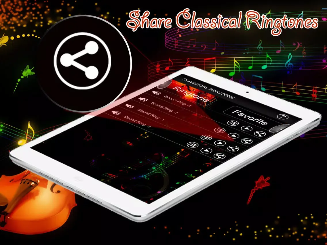 ภาพหน้าจอของ Classical Ringtones-Melodious Sounds iPad 