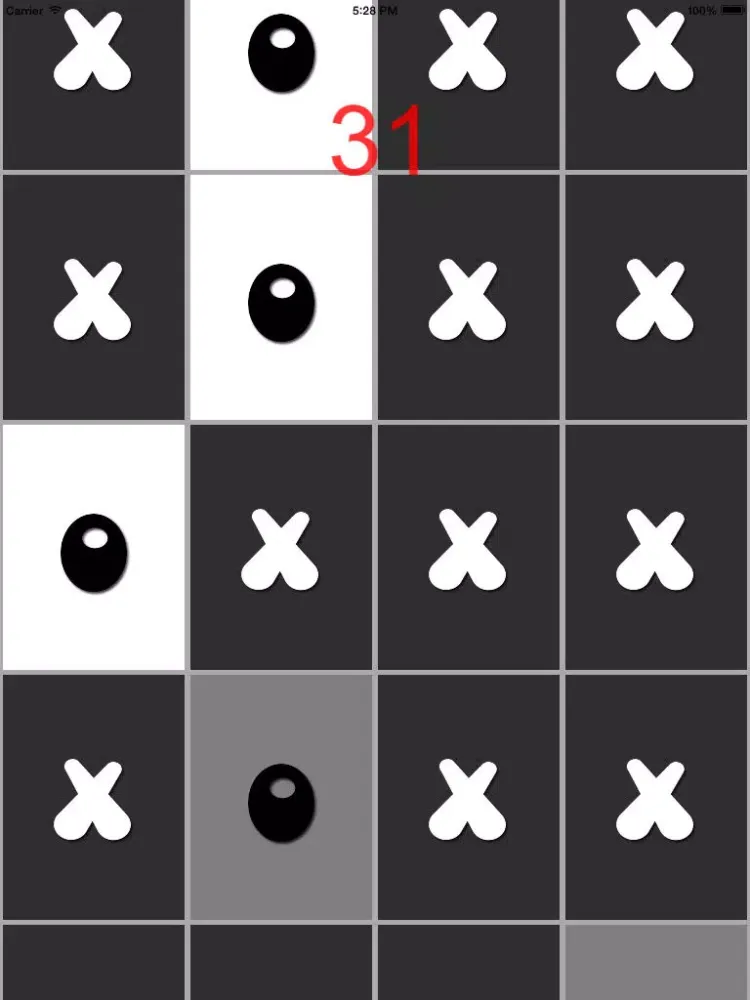 Don't step on the crosses- play with zeroes and crosses tiles iPad Screenshots