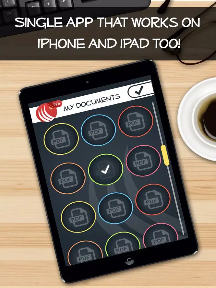 Scan to PDF- camera to pdf + docs to pdf iPad Screenshots