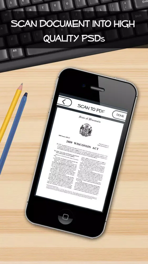 Scan to PDF- camera to pdf + docs to pdf Screenshots