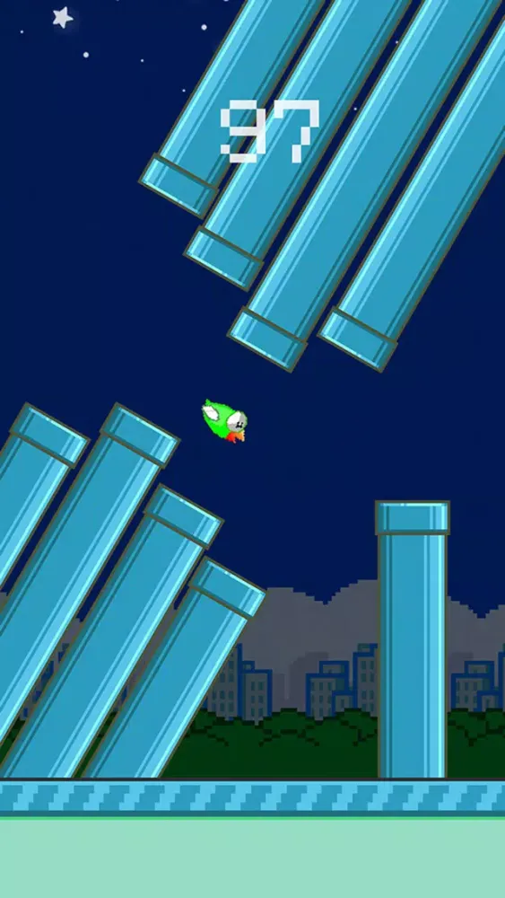 Capturas de tela do Tiny Iron Bird- Back with flying wings