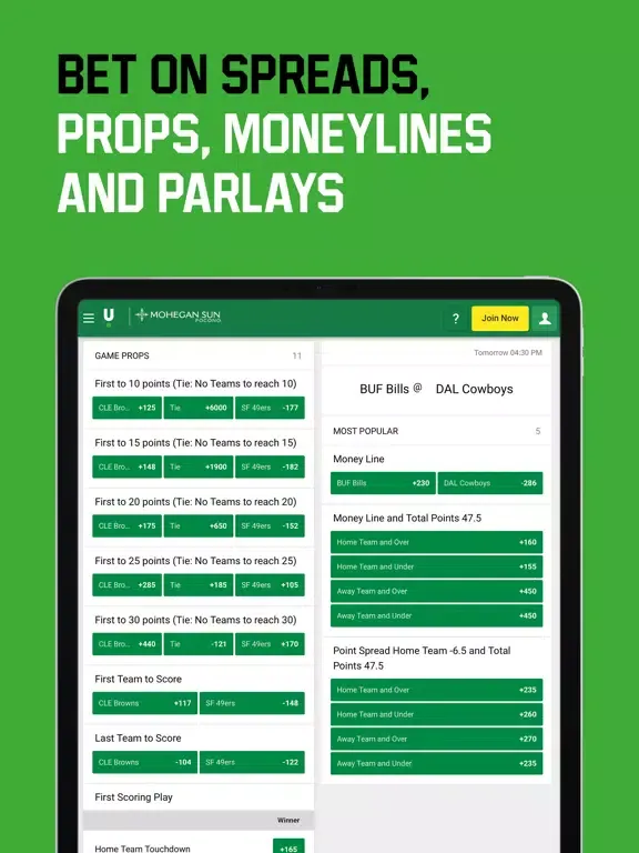 ภาพหน้าจอของ Unibet PA: Casino & Sports Bet iPad 
