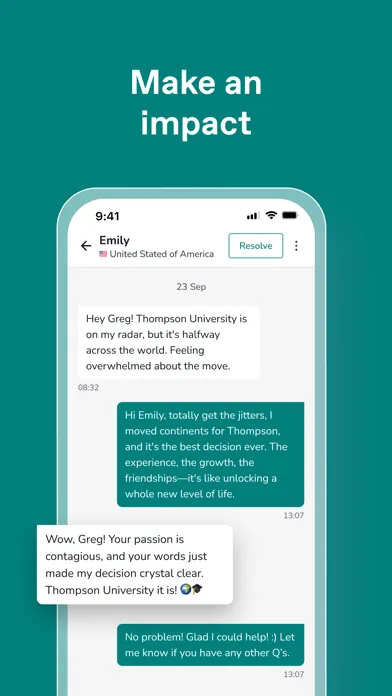 Unibuddy Ambassador Screenshots
