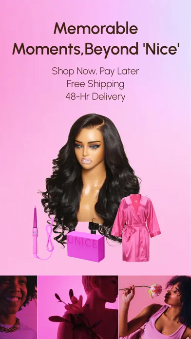 Capturas de pantalla de UNice: Wigs & Hair Bundles