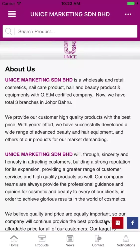 UNICE MARKETING SDN BHD سکرین شاٹس