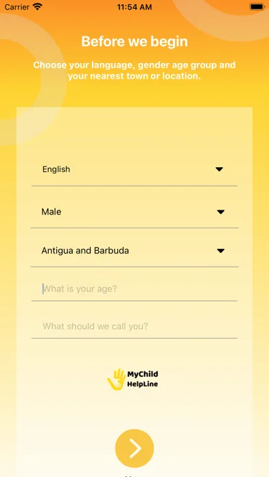 Screenshot di MyChild HelpLine