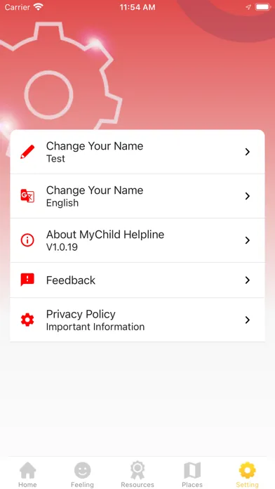 Screenshot di MyChild HelpLine
