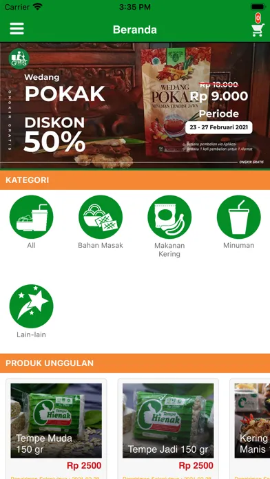 Capturas de pantalla de Ongkir Gratis